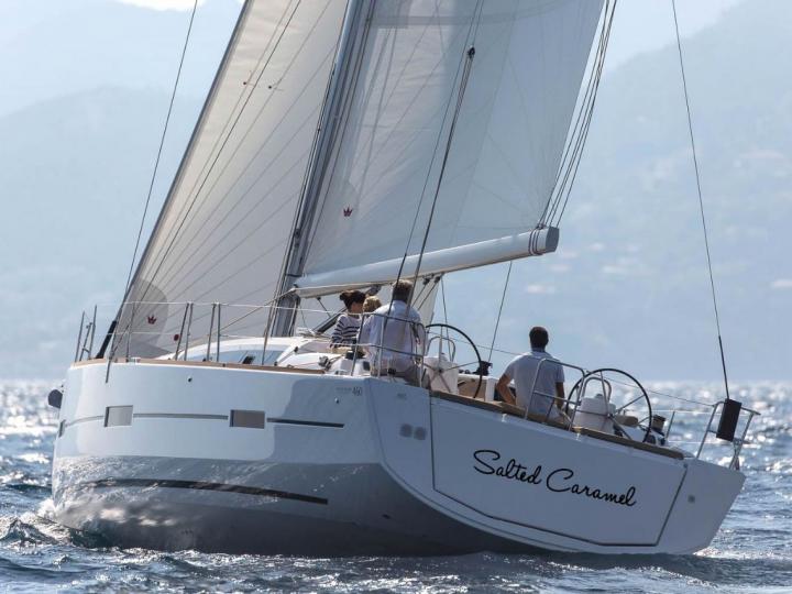 Sail aboard the 46ft Salted Caramel boat for rent in Lavrio, Greece - a 5-cabin yacht charter.