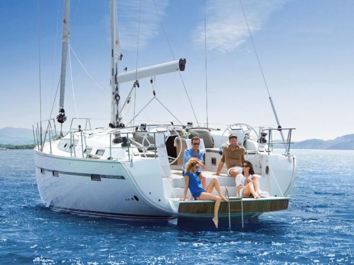 Discover sailing in Sardinia aboard the 51ft Nora boat for rent - a 5-cabin yacht charter