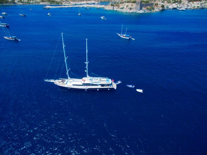 This wonderful ultra luxury gulet yacht 39 m. and for 14 people