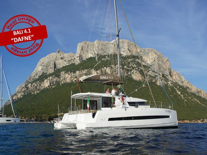 Catamaran for rent in Cannigione, Italy - discover vacation on a boat for up to 8 guests.