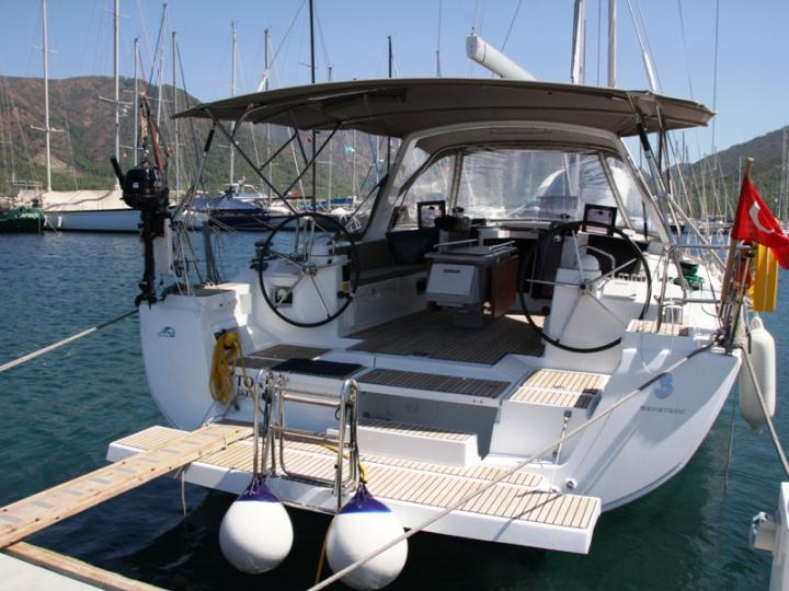 Private boat for rent in Marmaris, Turkey for up to 6 guests.