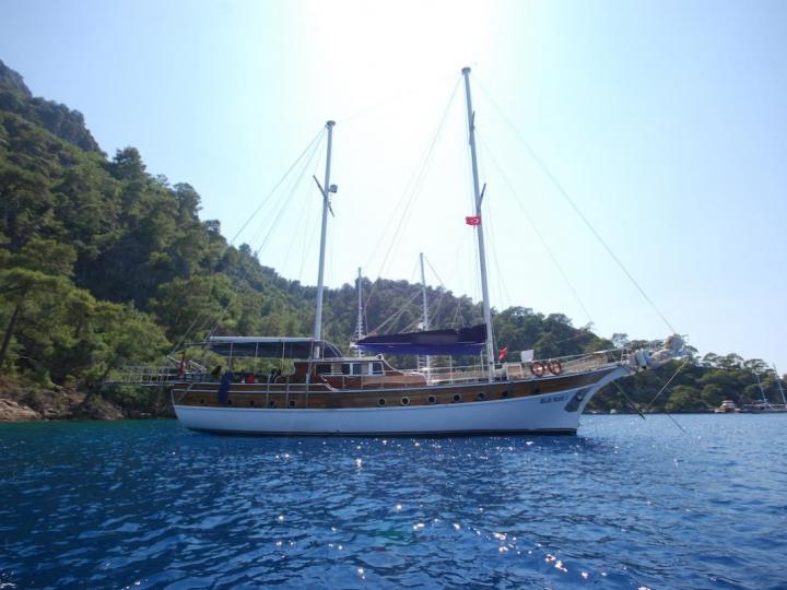 Sail on a beautiful 79ft powerboat in Fethiye, Turkey - the ultimate vacation trip on a yacht charter.