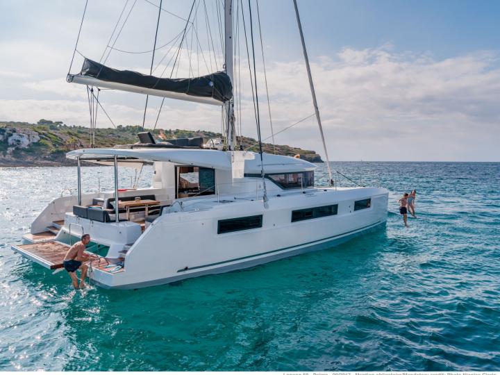 Cruise the crystal clear turquoise waters of Road Town, BVI aboard this gorgeous catamaran for rent.