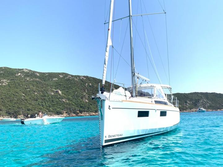Sail on a sail boat rental in Cannigione, Italy - the ultimate vacation trip on a yacht charter for 6 guests.