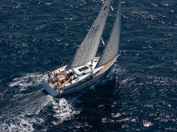 Sail boat for rent in Scarlino, Italy for up to 8 guests.