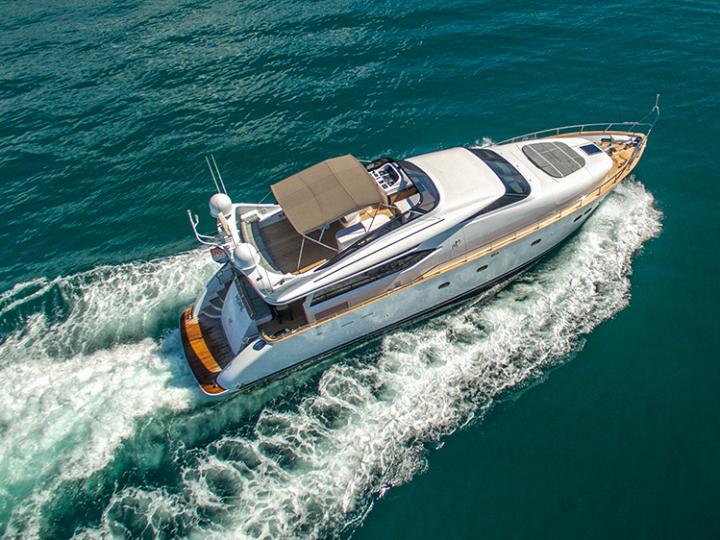 Power boat for rent in Split, Croatia for up to 8 guests - discover the Adriatic on a yacht charter.