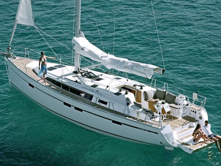 Charter a sailboat in Athens, Greece - sail the Cyclades on the Hildr boat for 8 guests.