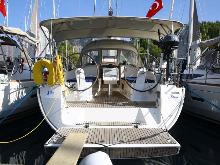 Private boat for rent in Göcek, Turkey, for up to 4 guests.