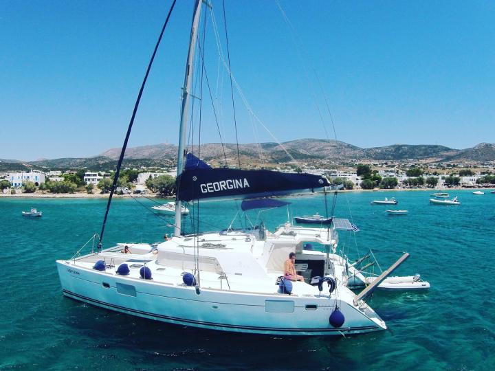 Discover Sailing in Greece on Georgina Catamaran