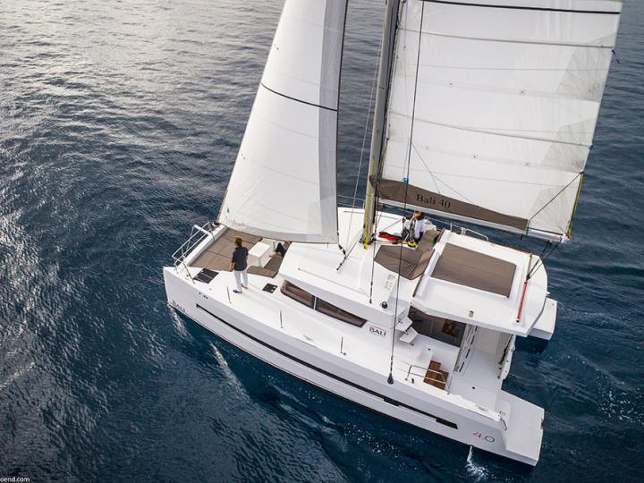 The best catamaran for rent - the Summer Son yacht charter in Dubrovnik, Croatia.