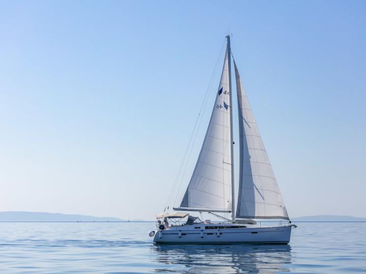 Sail boat for rent in Split, Croatia.