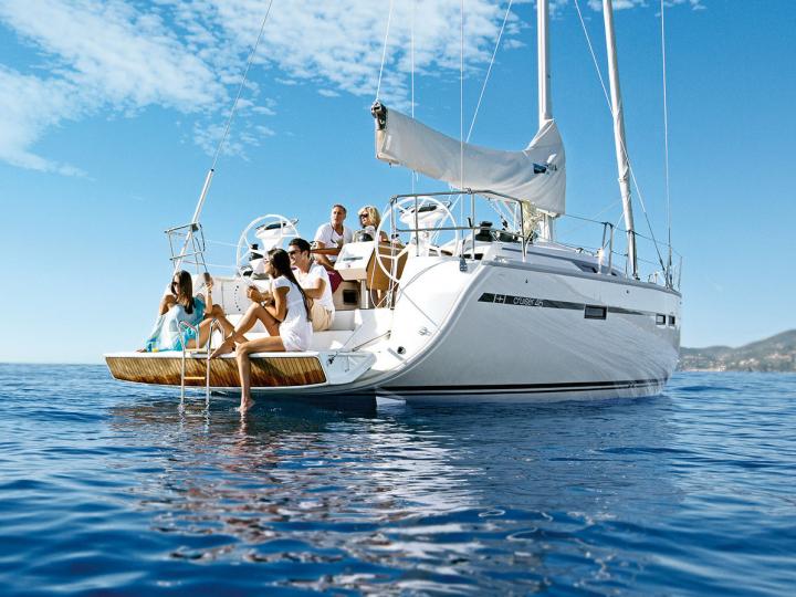 Sailboat rental in Cannigione, Sardinia, Italy for up to 8 guests.