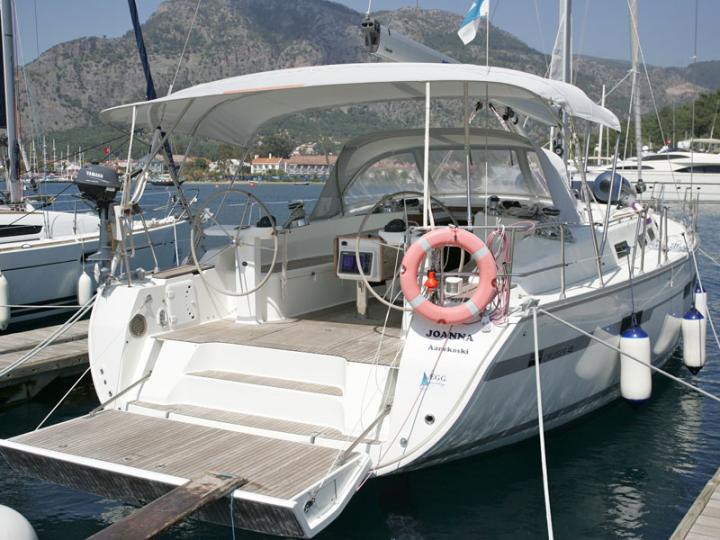 Cruise the beautiful waters of Göcek, Turkey, aboard this great sail boat for rent.