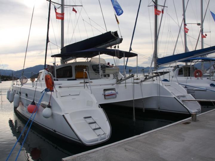 Charter a catamaran boat in Marmaris, Turkey - the The Big Easy for 8 guests.