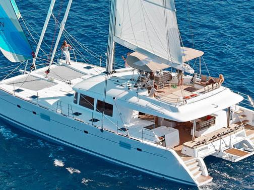 Beautiful boat rental in Dubrovnik, Croatia - rent a catamaran for up to 10 guests.