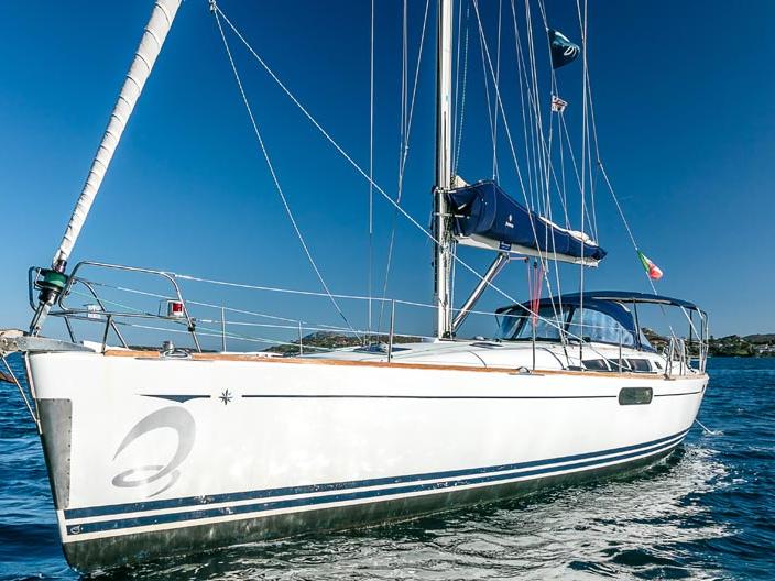 Top boat rental in Portisco, Italy - sail boat for up to 8 guests.