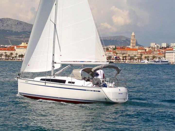 Affordable new sailboat for rent in Split, Croatia.